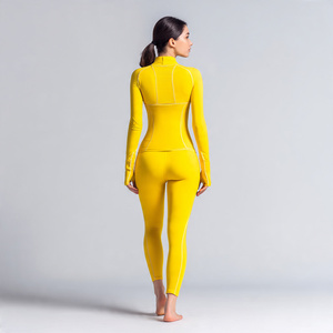 Chaqueta de Yoga de Compresión para Mujer, Cuello Alto, Chaquetas de Entrenamiento, Ropa Deportiva de Yoga para Mujer, Tops - Product Image 2