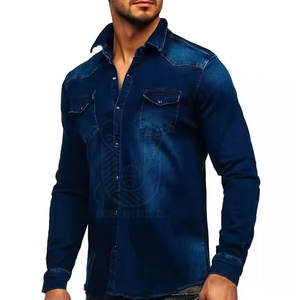 เสื้อเชิ้ตยีนส์ลำลองผู้ชายสำหรับฤดูหนาว ผ้าฝ้าย 100% ระบายอากาศ แห้งเร็ว คุณภาพสูง ไซส์สั่งตัดได้ ผลิตในปากีสถาน - Product Image 5