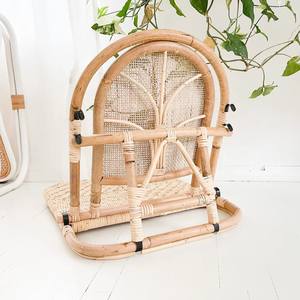 Chaise de plage pliable à assise basse, chaises en rotin tressées à la main pour la détente en plein air, vente en gros - Product Image 3