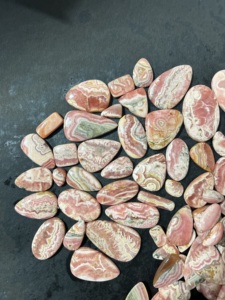 Piedra preciosa suelta de Rodocrosita Rosa natural al por mayor, varias formas, cabujón pulido, piedra de cristal curativa - Product Image 4