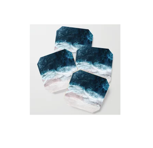 High Quality Wood Over Printed Tea Serving <b>Coasters</b> 4 Pieces <b>Set</b> Hot Selling Home <b>and</b> Kitchen <b>Coasters</b> Slate <b>Coasters</b> - Product Image 1