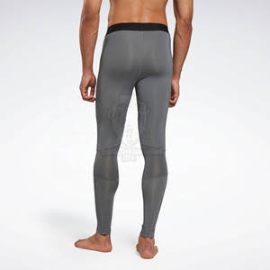 Pantalon de compression pour hommes, coupe ajustée, avec logo personnalisé, faible MOQ, taille élastique, couleurs personnalisables et haute qualité – Nouvelle Arrivée - Product Image 2