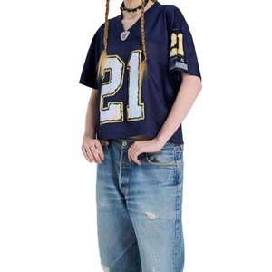 Camiseta Deportiva de Malla Personalizada de Secado Rápido, Transpirable, Ropa Deportiva Universitaria para Mujer, Unisex - Product Image 1