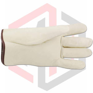 Gants de conducteur en cuir grainé non doublé Grain de pouce droit Moyen 2025 - Product Image 3
