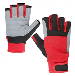 Dernière vente en gros vente chaude hommes femmes doigt moins gants respirant voile gants prix de gros pas cher OEM personnalisation - Product Image 5