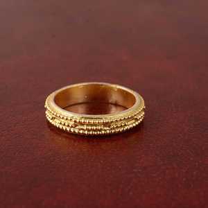 Nuevo Anillo Bohemio con Cuentas de Último Diseño, Anillo Tribal de Latón para Mujer, Chapado en Oro de 18K, Anillo Étnico con Banda de Cuentas para Venta al por Mayor OEM ODM - Product Image 3