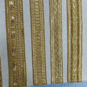 <b>Sparkling</b> Satin Lace Tape For Fashion Apparel Women Clothing Ethnic Dress Trims Bulk Supply Ready For Export Buyers - Product Image 1