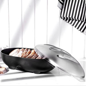 Lớn bánh mì lưu trữ container với nắp trong suốt Air Vent cho bánh mì tươi Countertop Organizer nhựa hộp bánh mì cho nhà - Product Image 6