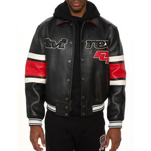 Chaquetas Avirex de cuero para hombre de alta fabricación más vendidas/Chaquetas Avirex de cuero de moda de invierno con estilo de diseño único para hombre - Product Image 3