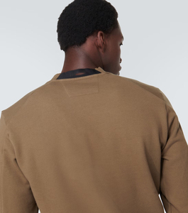 Col en V broderie 100% coton laine Cardigan tricot câble pull vêtements de sport adultes respirant hiver rayé hommes chandails - Product Image 6