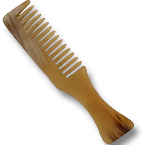 หวีเขาสัตว์สำหรับจัดแต่งทรงผม สำหรับผมยาว หนา หยิก หวีเขาสัตว์จากเขาธรรมชาติ ราคาขายส่งจากโรงงานโดยตรง - Product Image 6