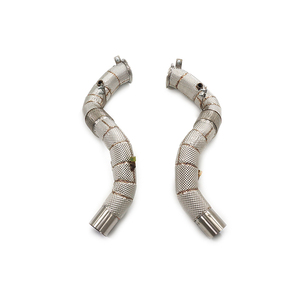 Système d'échappement ING pour <span class=keywords><strong>BMW</strong></span> X5 Xdrive50i, downpipes 2019, en acier inoxydable, pour <span class=keywords><strong>BMW</strong></span> X5 X6 <span class=keywords><strong>M50i</strong></span> G05 G06 4.4T - Product Image 1