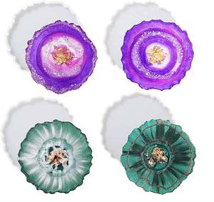 Ensemble de dessous-de-verre en résine de haute qualité avec un aspect poli lisse, ensemble de dessous-de-verre en résine de qualité supérieure avec un style de table élégant par HAND MADE CRAFT - Product Image 5