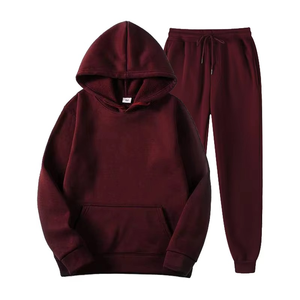 Custom High Quality Cotton Tracksuit Men Hoodie and Jogger Set Oversized Pullover <b>Hoodies</b> Sweatpants Washed 2 Piece Set for Men - Product Image 5