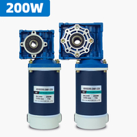 Motor DC Magnet permanen, dapat disesuaikan 12V/24V/90V/120V dengan NMRV30/RV40 Worm Gear Reducer untuk berbagai mesin industri