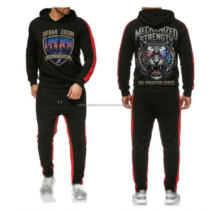 Survêtement d'entraînement pour homme, coupe ajustée, grande taille, coupe-vent, séchage rapide, écologique, pour la gym et le fitness, style streetwear hiver - Product Image 6