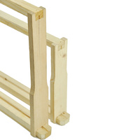 Nouvelles cadres de ruche Langstroth de taille moyenne Witbee FR-1 en bois de pin, équipement d'apiculture non assemblé, 48,3x44,8x15,9cm, garantie 2 ans