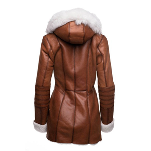 Vente en gros Prix Dernier Vente en gros Vestes pour femmes personnalisées de haute qualité Manteau long d'hiver avec style à la mode - Product Image 4