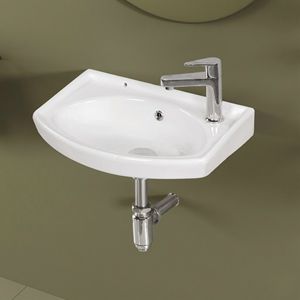 Lavabo Ovalado de Diseño Moderno Vintage para Colgar en la Pared, Fácil de Limpiar, para Apartamento, Oficina, Hotel, Escuela, Hospital, Centro Comercial, Villa, 5 Años de Garantía - Product Image 3