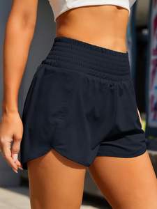 <b>Women's</b> Cargo High-Waisted Breathable Waterproof Athletic <b>Shorts</b> with Pockets <b>Elastic</b> <b>Waist</b> for Gym Workout <b>women</b> yoga <b>shorts</b> - Product Image 5