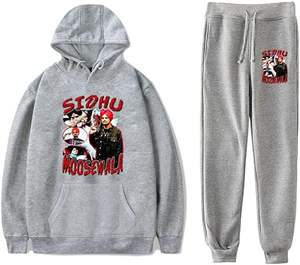 Ensemble de sweats à capuche pour homme, personnalisé, épais, sans cordon, avec logo sérigraphié, effet délavé, pour l'hiver - Product Image 5