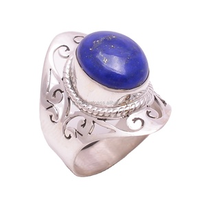 Wholesale 925 Sterling Silver Indian Jewelry Handmade Natural <b>Lapis</b> <b>Lazuli</b> <b>Rings</b> for Wedding and Party from Trusted Suppliers - Product Image 1