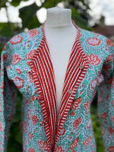 เสื้อโค้ทผ้าฝ้ายโบฮีเมียนสำหรับผู้หญิงเสื้อแจ็กเก็ตนักบินอินเดียแบบกลับด้านได้สำหรับใส่ในฤดูหนาว - Product Image 3