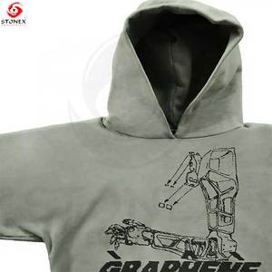 Factory Custom logo Blank Boxy Oversized <b>Hoodies</b> Heavyweight Cotton <b>Hoodies</b> Drop Shoulder Pullover <b>Hoodies</b> OEM - Product Image 4