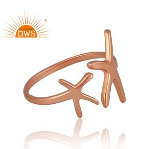 Último diseño de plata esterlina 18K anillo chapado en oro rosa Demi joyería fina para mujer regalo para ella - Product Image 4
