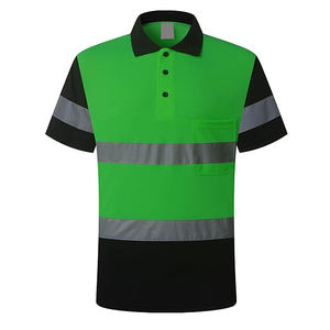 T-shirt polo de sécurité réfléchissant respirant pour homme, streetwear, haute visibilité, vêtements de travail haute visibilité, imperméable, antistatique - Product Image 4