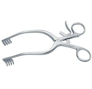 Écarteur Mollison pour adultes 13 cm 3X3 dents 14 mm de profondeur Instruments de chirurgie manuelle allemands incurvés en acier inoxydable - Product Image 3