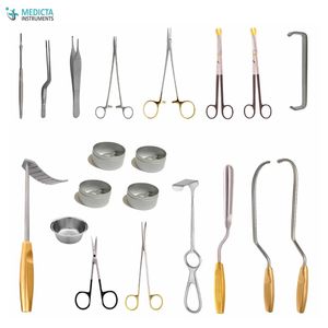 ชุดเครื่องมือ Mammaplasty ชุดเครื่องมือศัลยกรรมพลาสติกสแตนเลส22ชิ้นสำหรับขั้นตอนการผ่าตัดเต้านมในคลินิก - Product Image 4