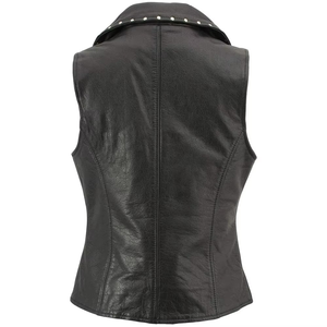 Chaleco de Cuero para Mujer, Chaqueta de Cuero PU sin Mangas, Chalecos de Cuero para Mujer, Chaqueta de Cuero sin Mangas para Mujer con Cinturón - Product Image 6