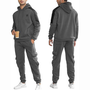 Conjuntos Deportivos Casuales Ligeros de Primera Calidad al por Mayor 2025, Ropa Deportiva Sólida para Correr, Transpirable, de Forro Polar, Unisex, Diseño 2 en 1 - Product Image 2