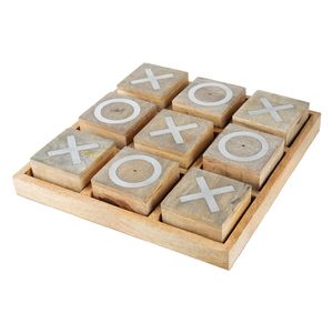 Juego de Tres en Raya de Madera Natural para Niños que Promueve el Juego Imaginativo y el Desarrollo de Habilidades con Componentes de Madera Seguros - Product Image 4