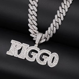 Custom Name Pendant VVS Leb Grown Pendant Men Letter Pendant Initial Name Jewelry Necklace Personal Hip Hop Pendant - Product Image 4