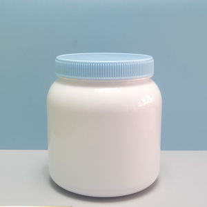 Producción directa de fábrica HDPE 500g tarro de crema redondo de boca ancha tarro de comida tuercas y especias tarro con tapón de rosca para embalaje de plástico de alimentos - Product Image 1