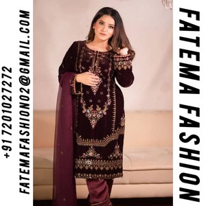 Nueva Colección de Salwar Kameez para Mujer, Diseño de Moda, Tela de Viscosa con Bordado Intenso, Lavable a Máquina, Precio de Mayoreo - Product Image 2