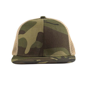 <b>Camo</b> Trucker Baseball Caps Structured Front Mesh Back Adjustable Snapback <b>Hats</b> Perfect for Outdoor Style and Bulk Custom Orders - Product Image 2