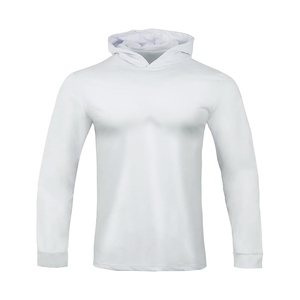 Premium Quality Customized Men's Gym Sport Hoodie White Cotton Polyester Streetwear Casual Heavyweight for Winter - Product Image 1
