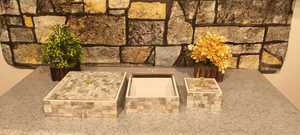 Decorative Food <b>Storage</b> Jar for Kitchen, Dining & Festive Gift Presentation Elegant Mother of Pearl Inlay Organizer Box - Product Image 6