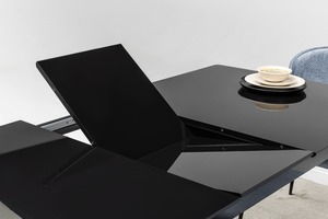 ชุดโต๊ะอาหารสแตนเลสแบบปรับเปลี่ยนได้ ดีไซน์ทันสมัย สำหรับใช้ในบ้าน อพาร์ทเมนต์ โรงแรม และวิลล่า - Product Image 4