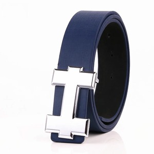 Cinturones de Diseñador de Lujo Marca H para Hombre, Cinturón de Cuero PU de Alta Calidad para Hombre y Mujer, Accesorios para Adolescentes, Cinturón para Jeans Negro de 3.3 cm - Product Image 2