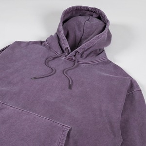 Sudadera con Capucha Extra Grande para Hombre, Lavado Ácido, Color Sólido Personalizado, Hombros Caídos, Estilo Vintage, 100% Algodón Transpirable para Invierno - Product Image 3
