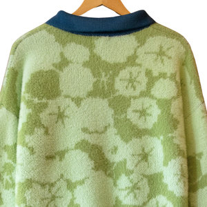 Pull en tricot à motif paysager, fil texturé duveteux, design tricoté paysager, vêtement d'hiver de qualité supérieure, doux, confortable, coupe décontractée - Product Image 4