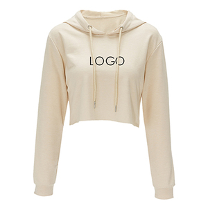 Sudadera con capucha corta de algodón de alta calidad para mujer Sudadera con capucha corta de invierno de alta calidad para mujer a precio razonable con colores personalizados - Product Image 4
