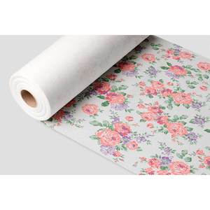 Rotolo di Tovaglia con Stampa Floreale 0,40x48m, Tessuto Morbido e Asciutto, B2B - Product Image 1