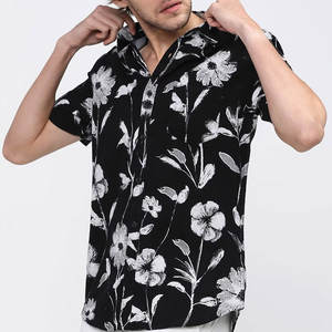 Camisa de playa hecha a medida Camisa de playa de poliéster de algodón Precio al por mayor Camisa de playa para venta en línea - Product Image 3