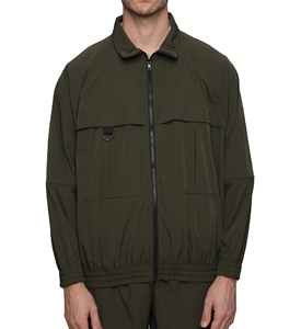 Nuevo diseño, transpirable, nuevo estilo, chaqueta cortavientos de tela para hombre, cómoda chaqueta cortavientos de talla grande de Color personalizado - Product Image 2