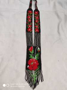 Collares de cuentas de vidrio hechos a medida con pendientes a juego hechos a mano por artesanos en patrones florales ideales para reventa - Product Image 6